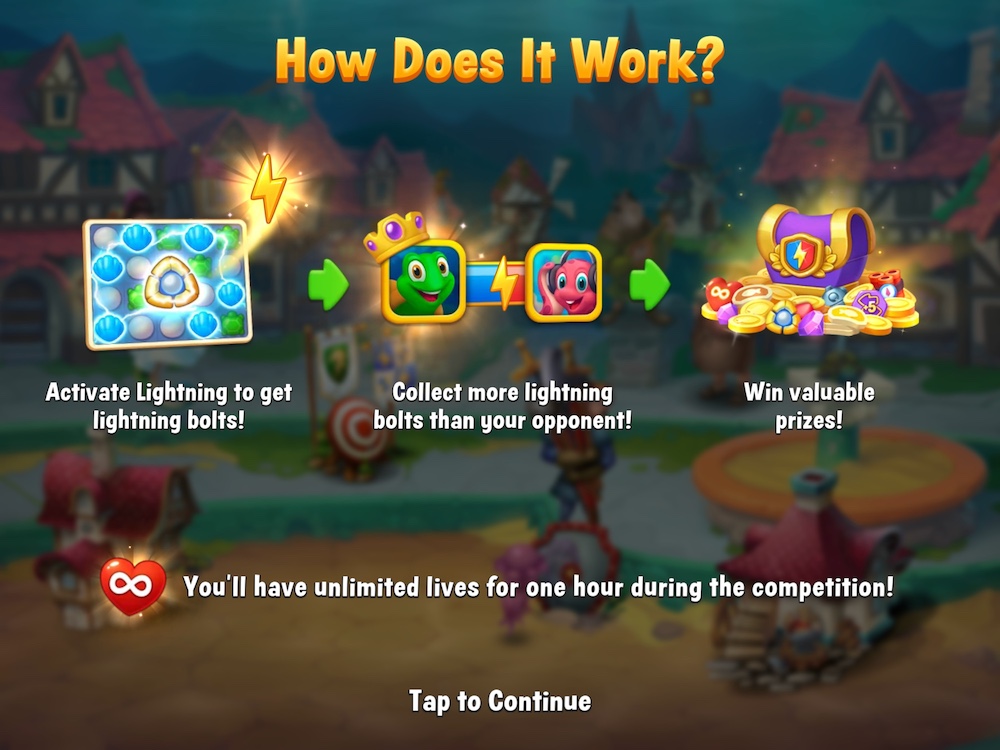 Lighting Duel was added to Fishdom in September 2023 to replace the Underwater Polo, and it continued to enrich the game’s event rotation during weekdays