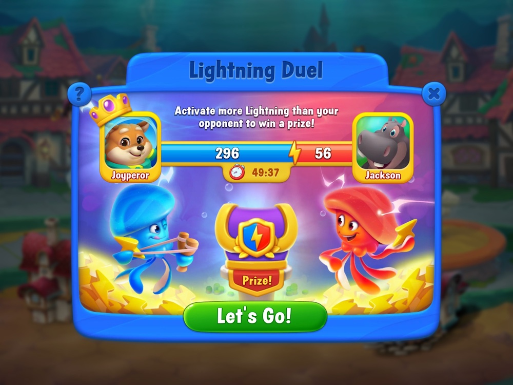 Lighting Duel was added to Fishdom in September 2023 to replace the Underwater Polo, and it continued to enrich the game’s event rotation during weekdays