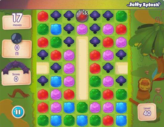 Mushrooms in Jelly Splash don't just make life harder for you, they also act as your primary goal in some levels