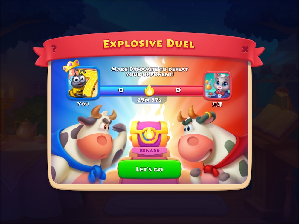 Explosive Duel was added in September 2023 as one of the support events for the Match3 minigame events in Township