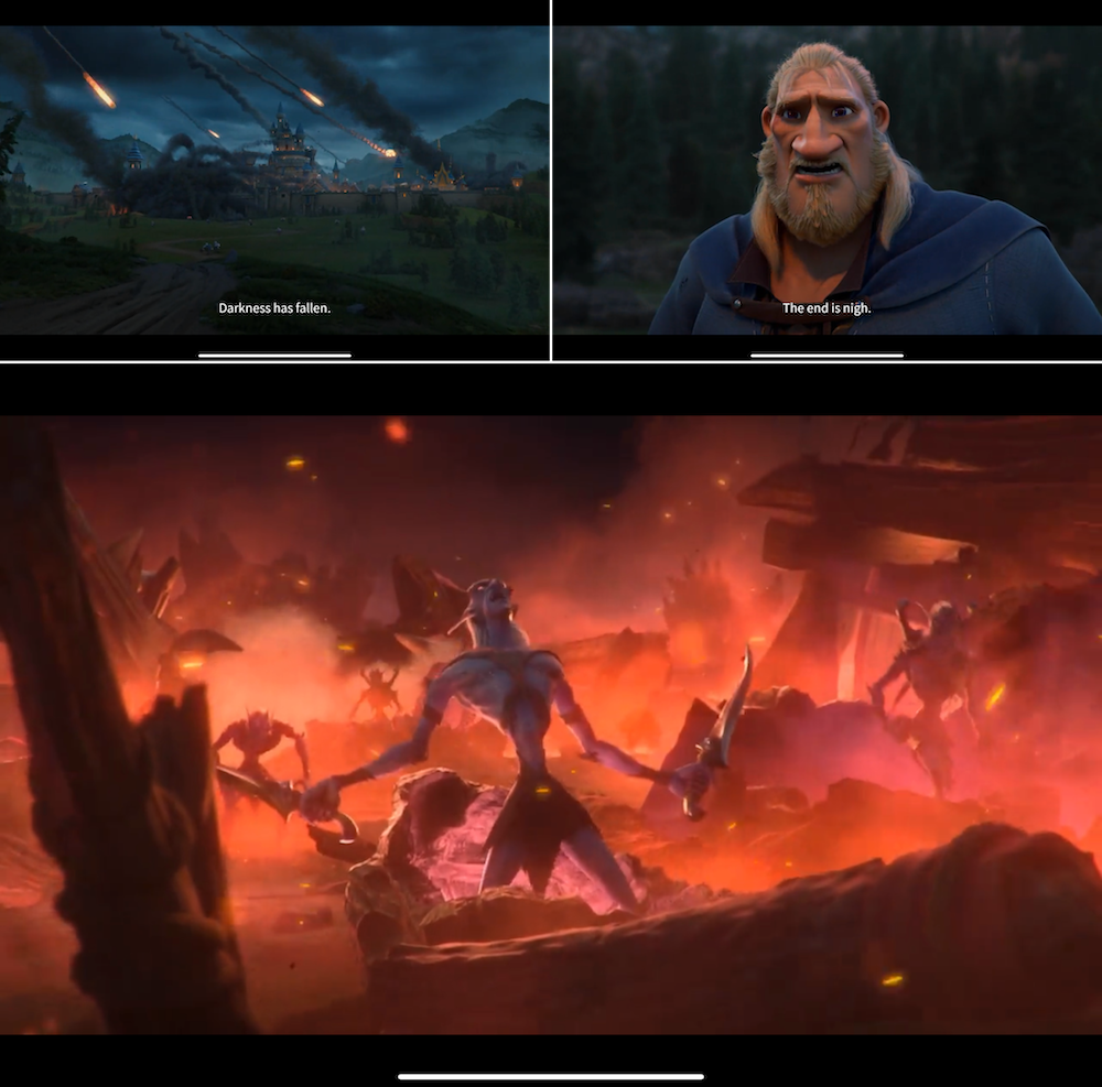 Call of Dragons features high-quality animated cutscenes that bring its fantasy world and characters to life.
