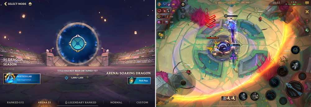 League of Legends: Wild Rift brought the player-loved 2v2v2v2 Arena limited-time mode permanently to the game with Arena Season 1.