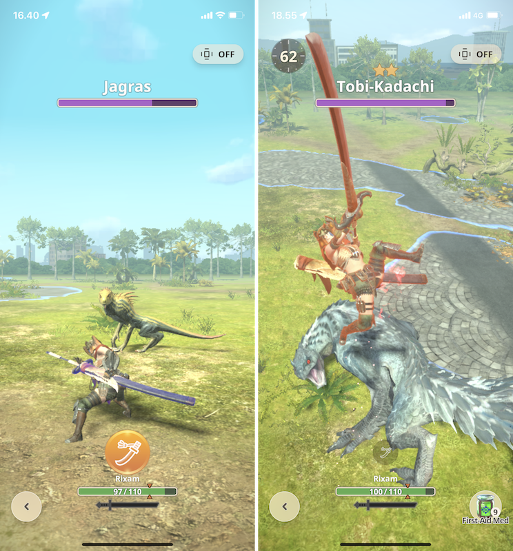Monster Hunter Now gameplay