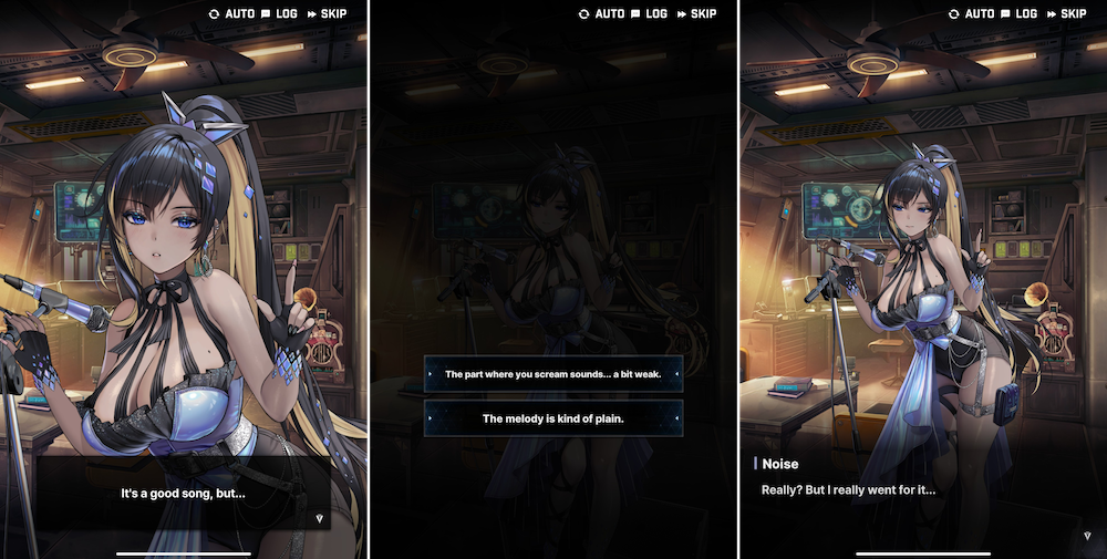 Advising the NIKKE includes dialogue options where you need to know the character and guess what they would like to hear in this situation