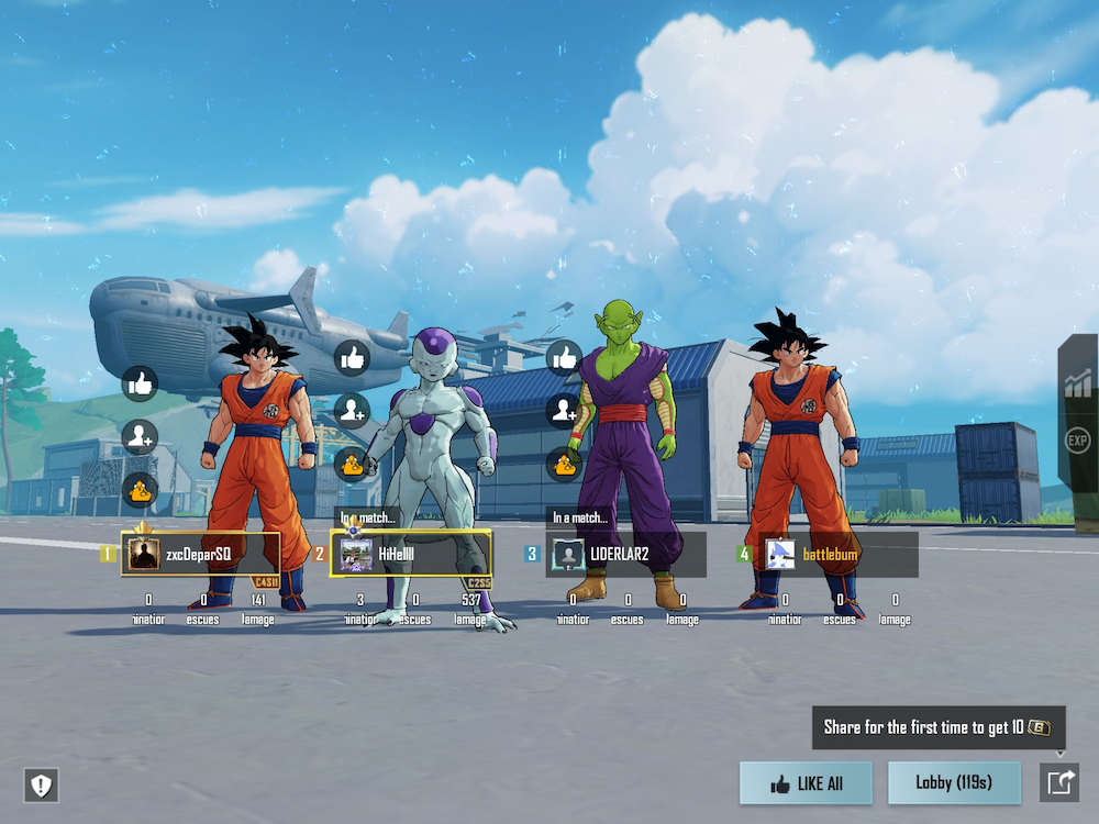 PUBG Mobile x Dragon Ball Super Z