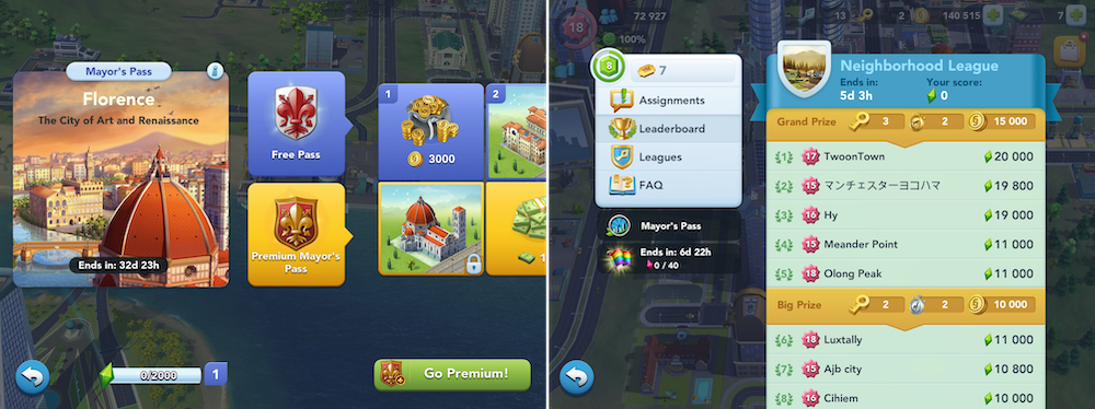 SimCity Buildit’s Mayor’s Pass