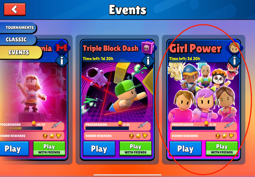 Stumble Guys (above) and Gardenscapes (below) both featured Seasonal Events during March