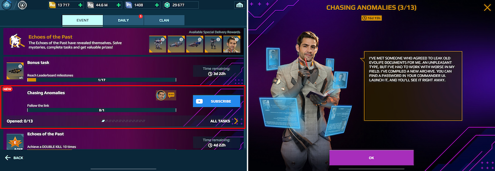 Chasing Anomalies event incentivized the community to work together outside of the game to solve the ARG tasks.